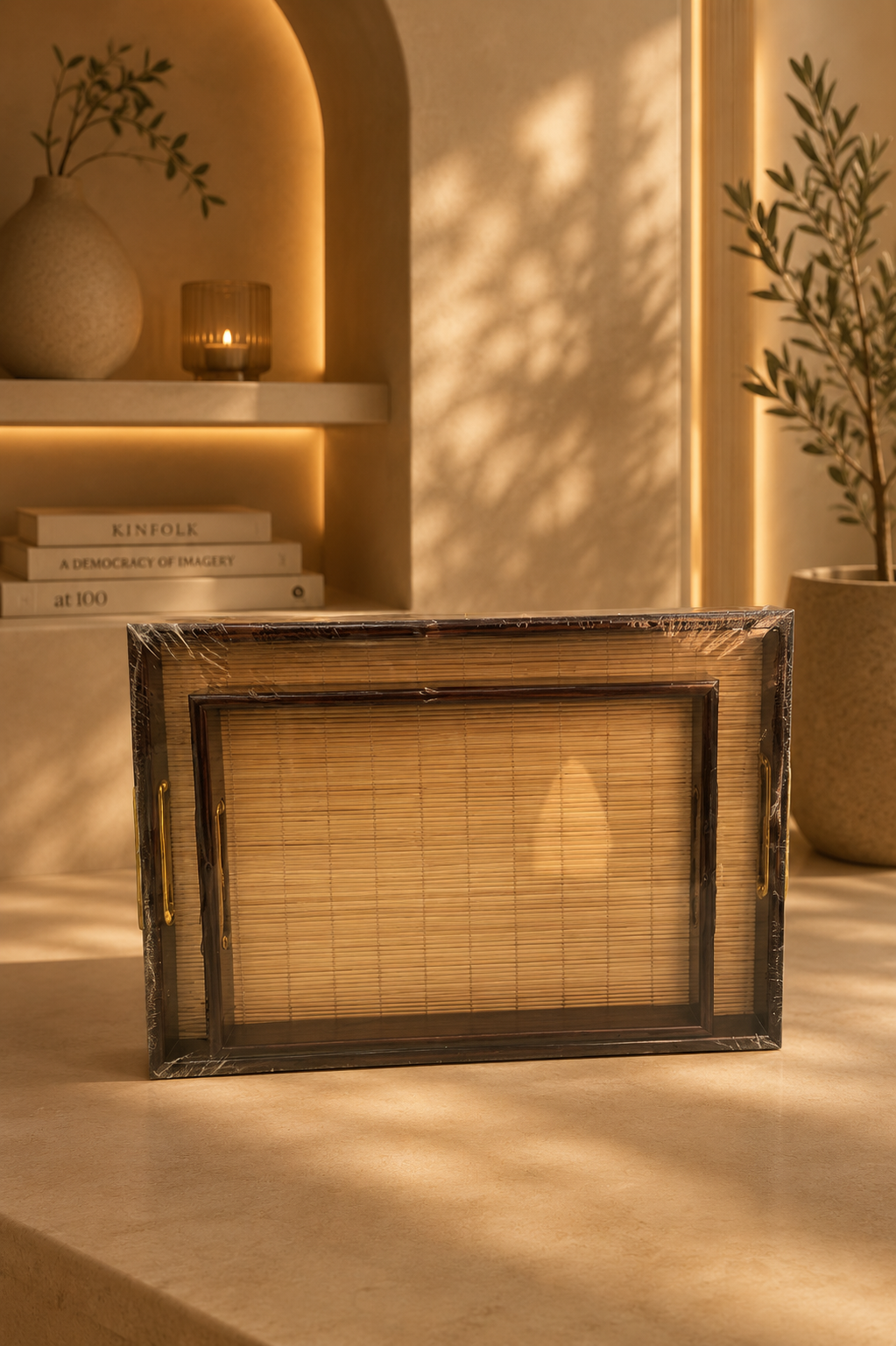 Bamboo Luxe Serving Tray