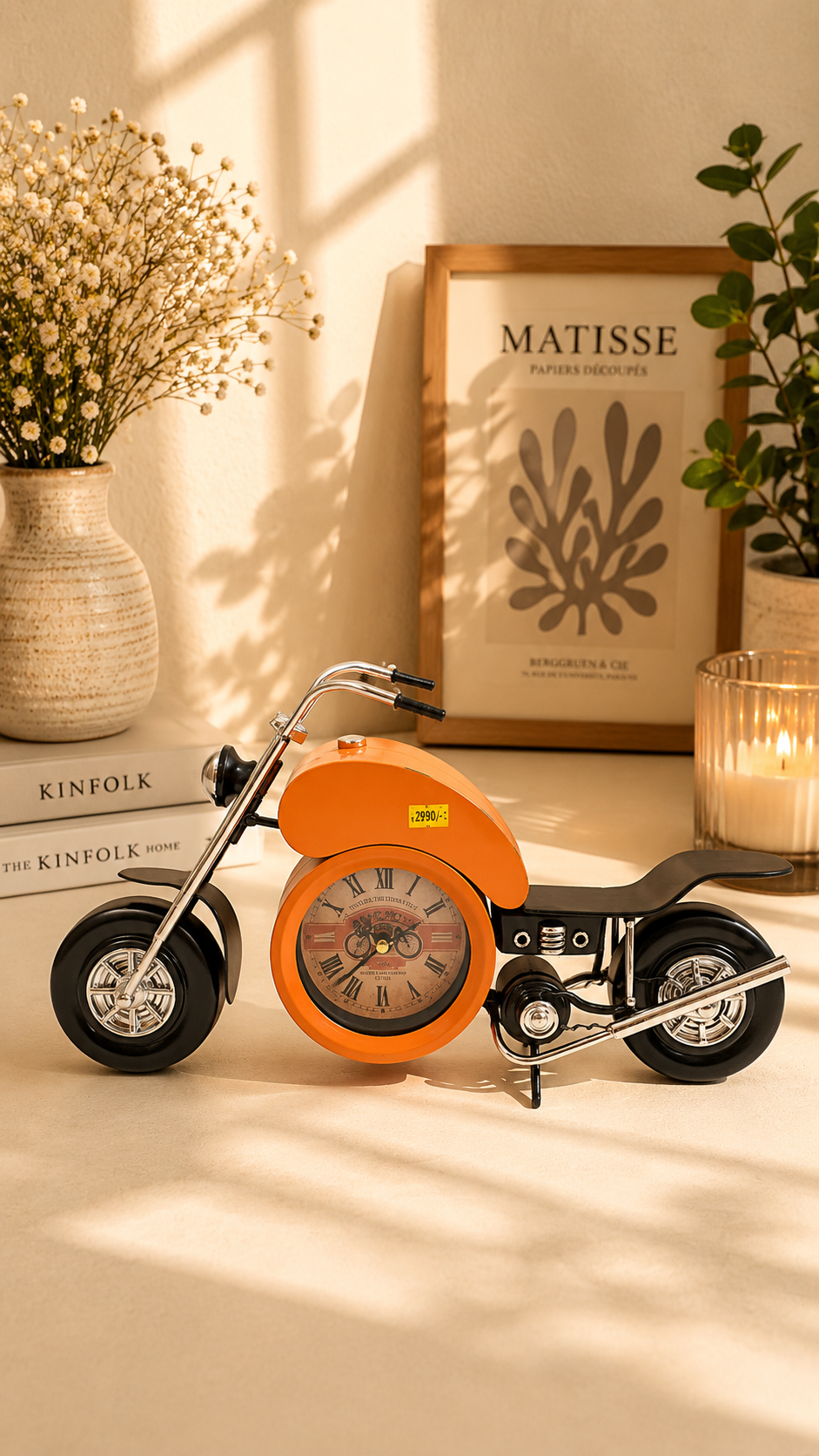 Orange Bullet Clock