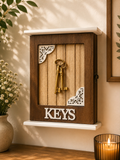 Classic Wooden Key Holder Cabinet