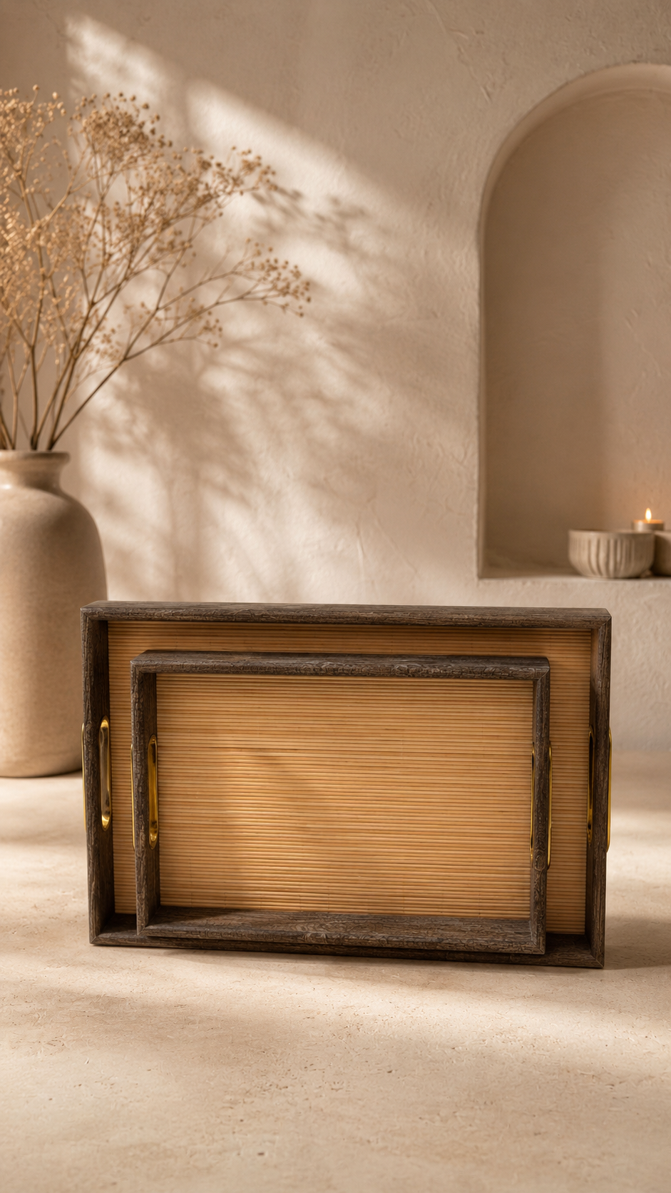Bamboo Tray Set