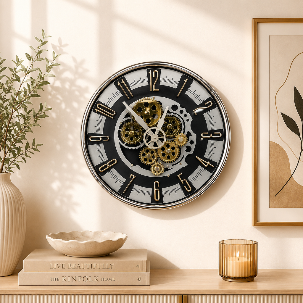 Roya Gear Designer Wall Clock