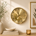 Champagne Gear Luxe Clock