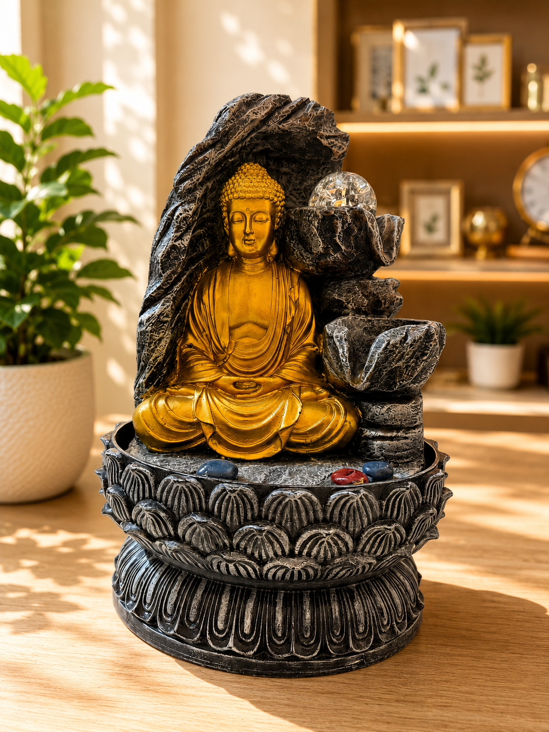 Golden Buddha Serenity Fountain