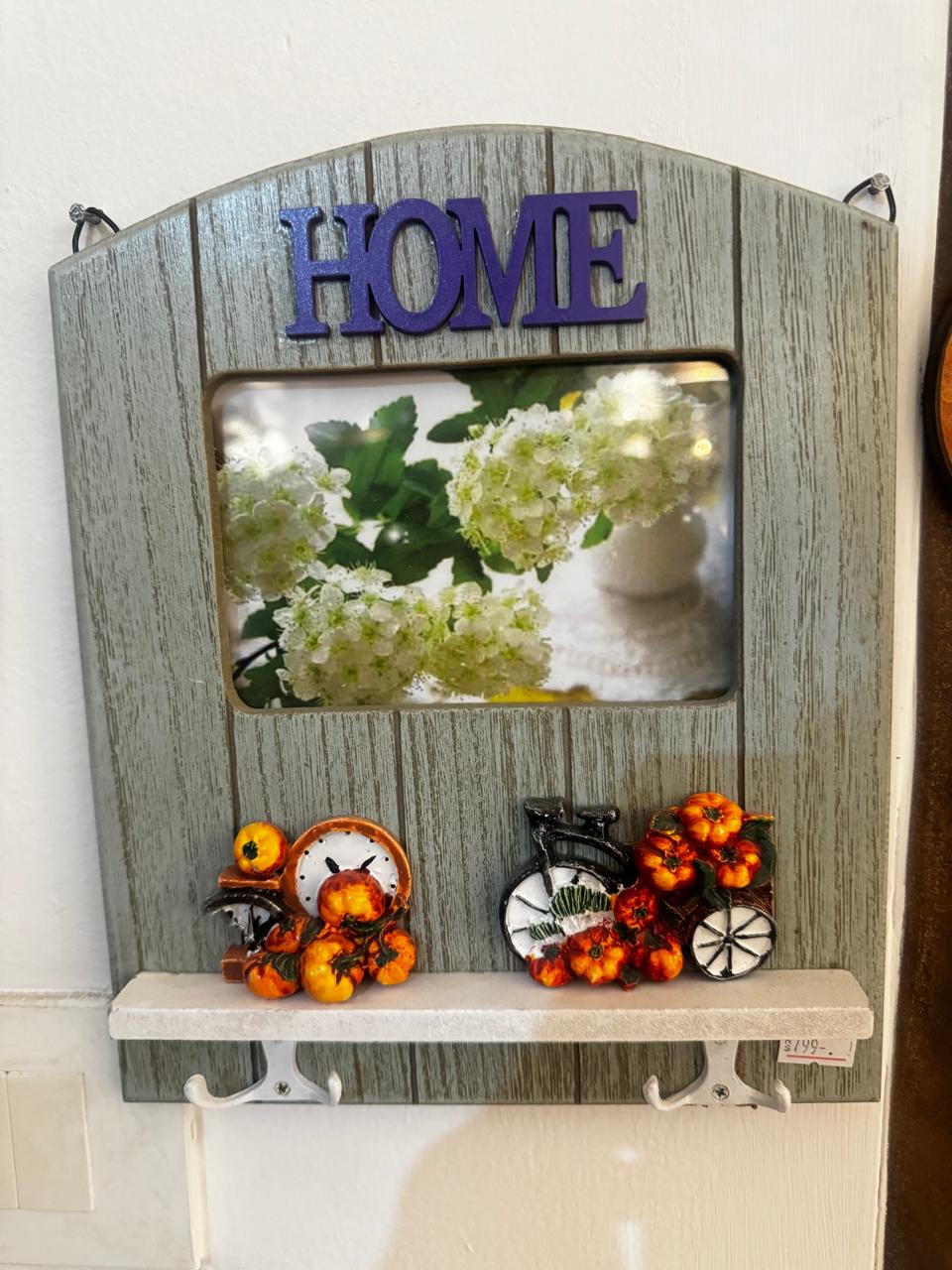 Home Floral Theme Wooden Key Holder