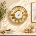 Imperial Gold Roman Designer Wall Clock
