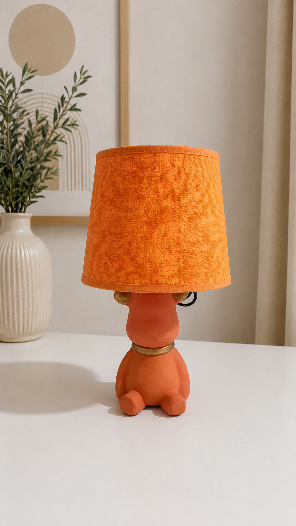 Orange Bear Lamp