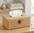 Handwoven Natural Rattan Tissue Box