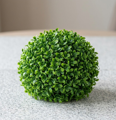 Artificial Green Boxwood Topiary Ball