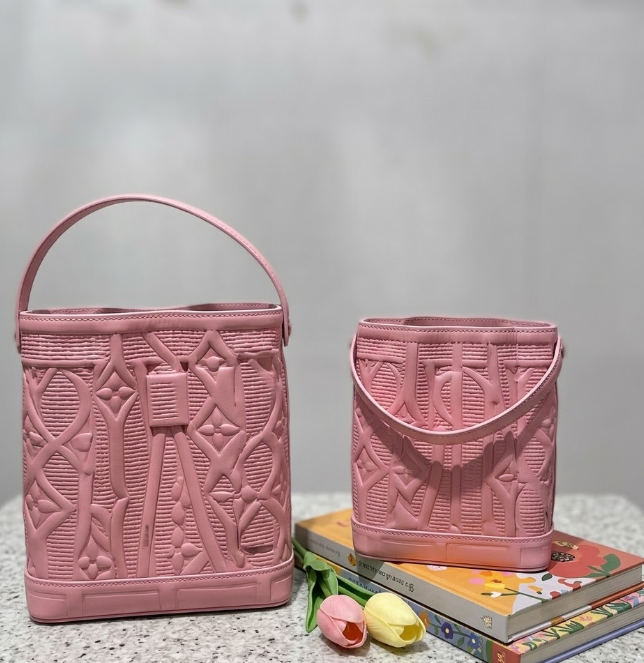 Floral Ceramic Handbag Vase Set