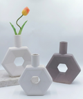 Ceramic Donut Vase Set