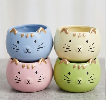 Cat Succulent Planters