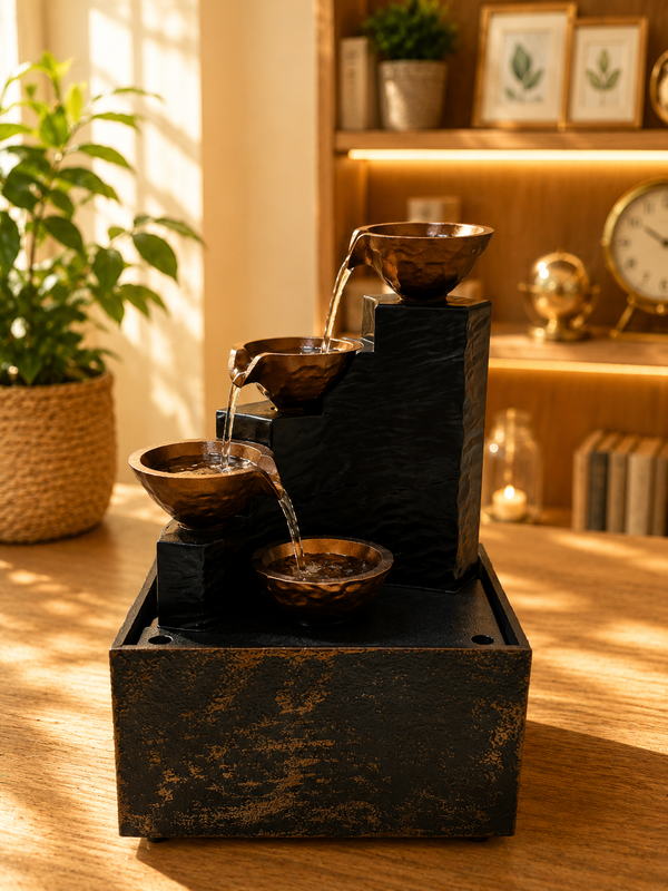 Modern Zen Cascade Fountain, 18*11 inch