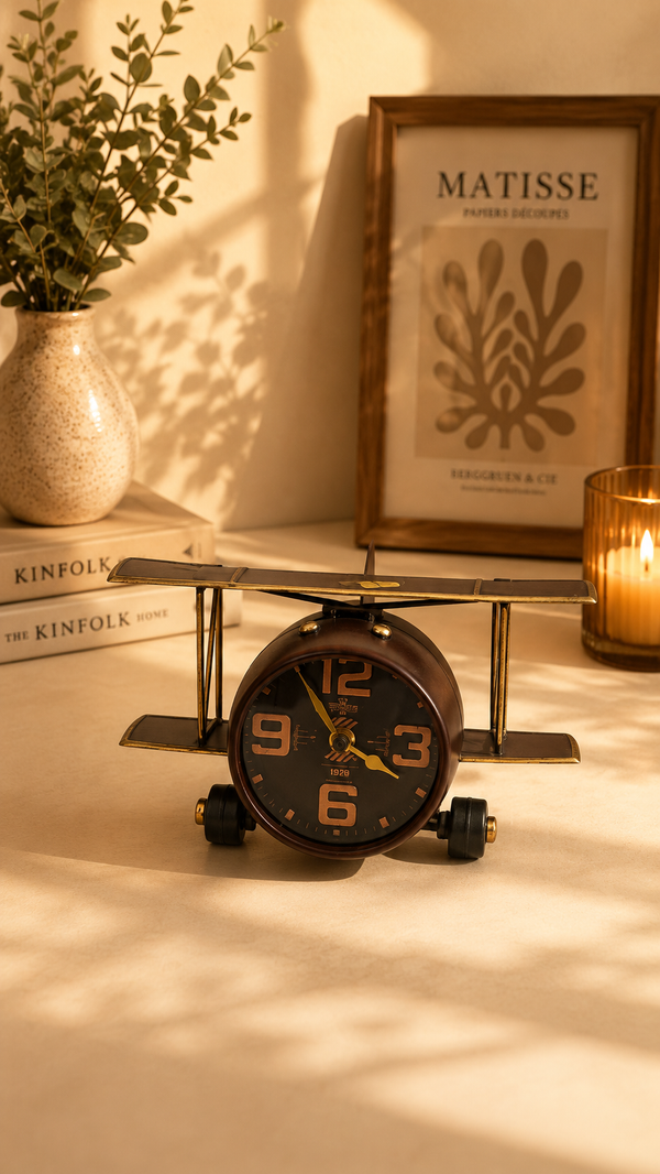 Brown Chopper Clock