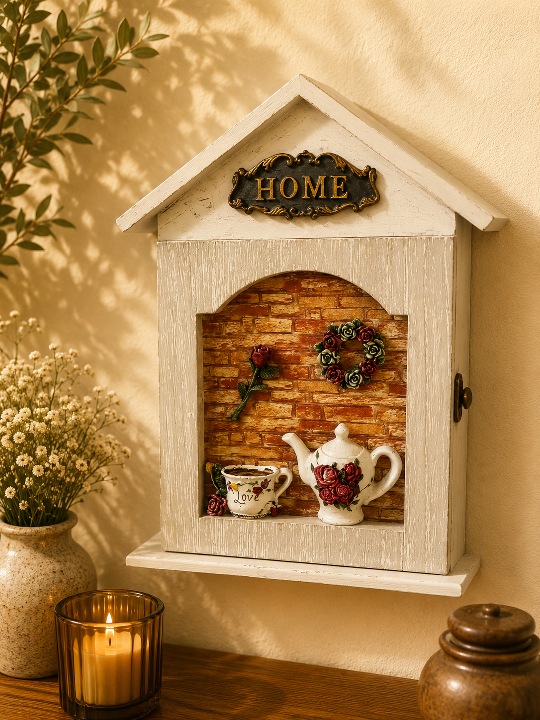 Vintage Home Key Holder Cabinet