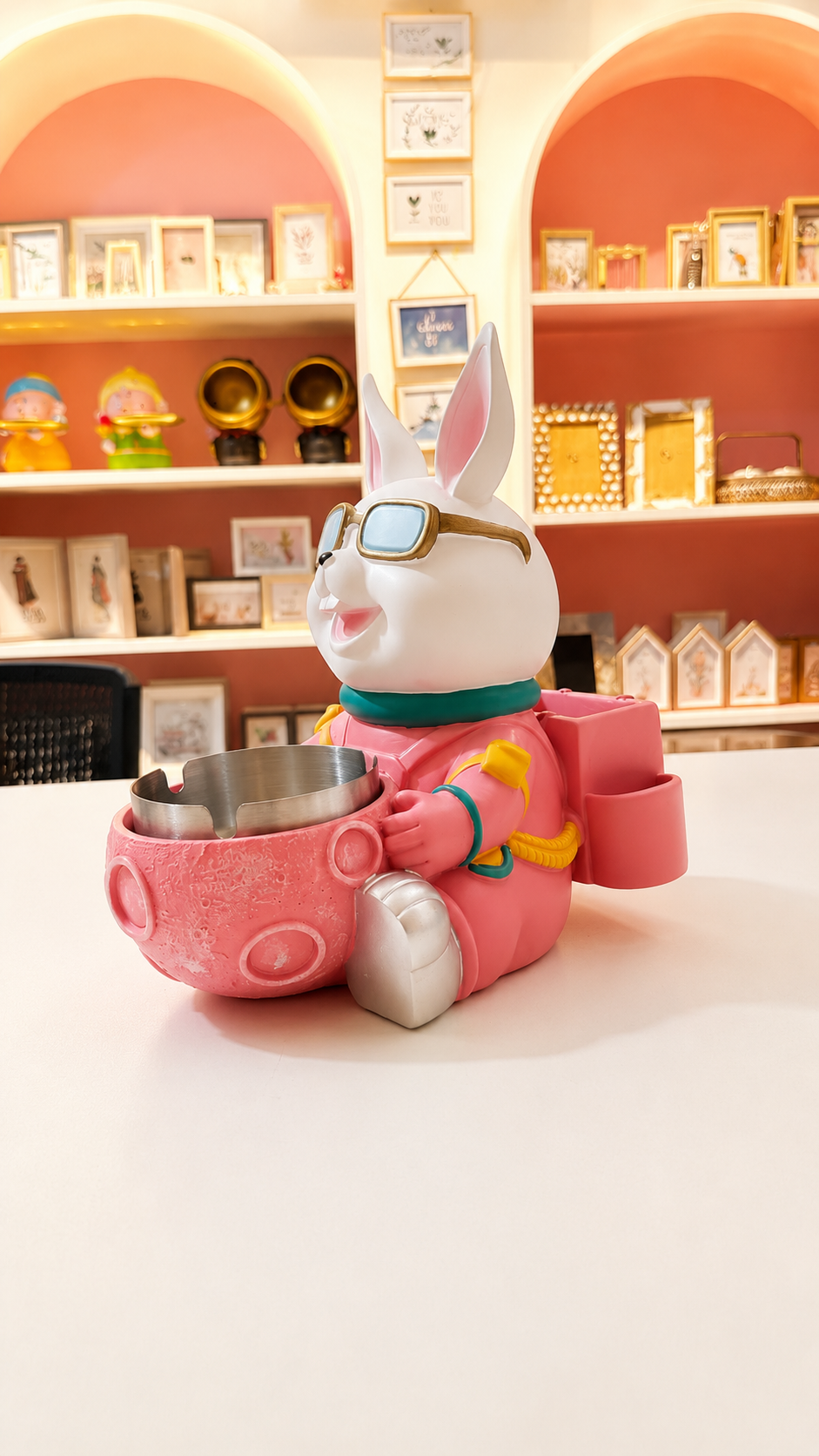 Pink Bunny Ash Tray