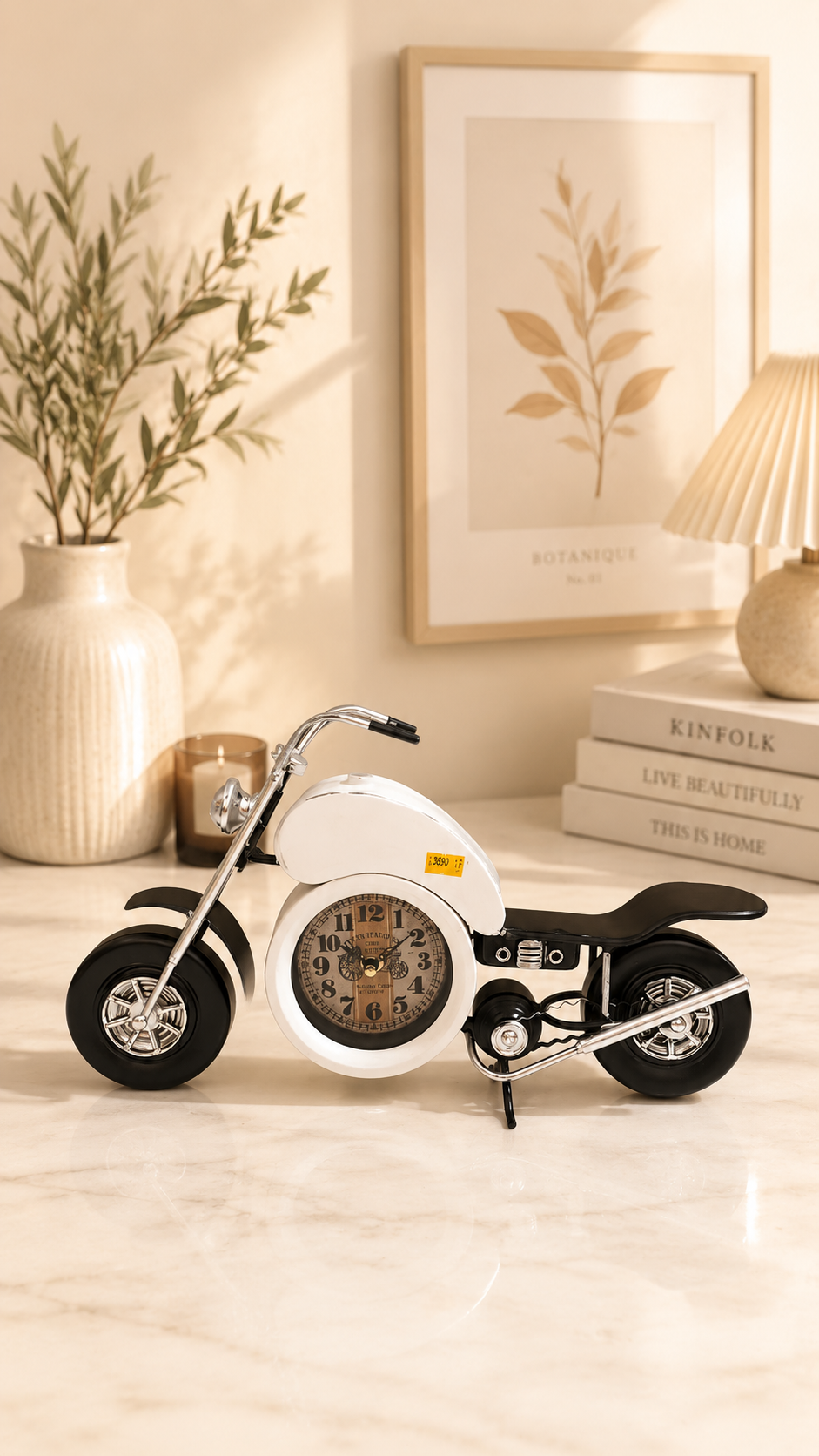 White Bullet Clock