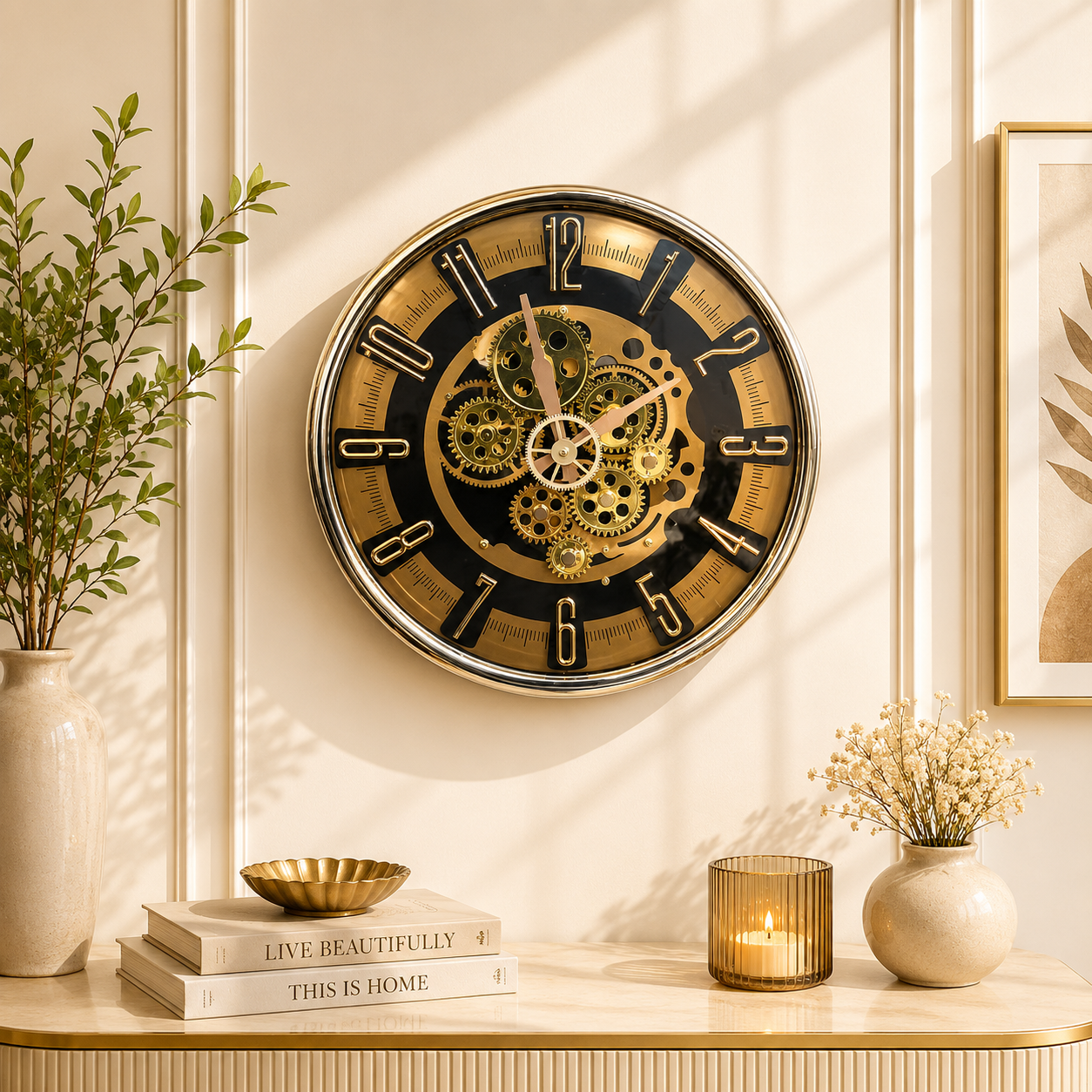 Roya Gear Designer Wall Clock