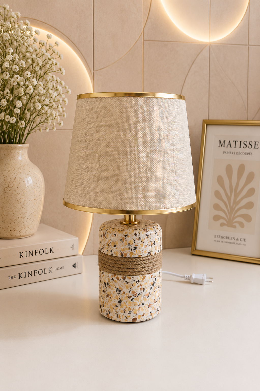 Metalic Wooden Lamp 1