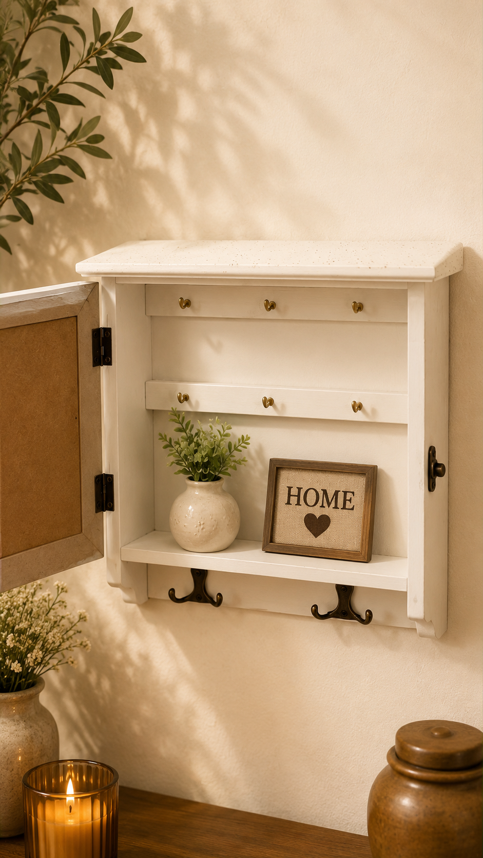 Home Wall Key Holder Cabinet