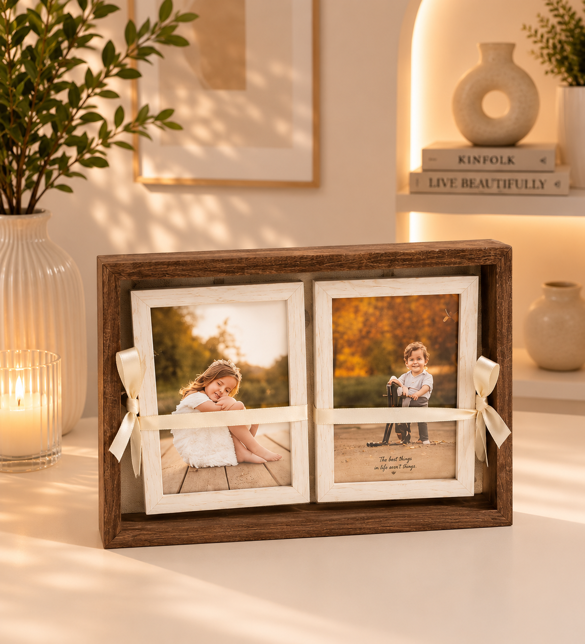 wooden Double frame 2 , 4*6